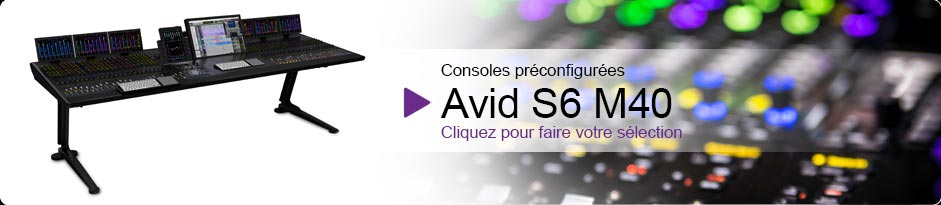 Preconfigured consoles - Avid S6 M40. Click to select